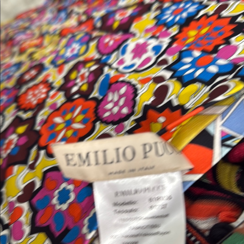 Emilio Pucci Floral Multicolor Fabric